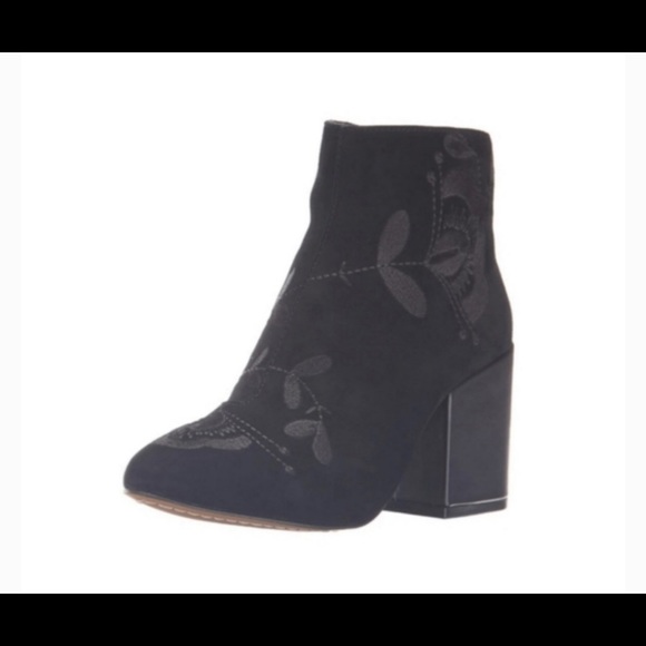 ✨French Connection✨Suede Floral Booties - Picture 2 of 5